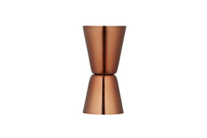 Mix cocktails with precision using the Barcraft Multi Measure Cocktail Jigger. Double ended 25ml and 50ml stainless steel design with a stylish copper finish. Mix cocktails with precision using the Barcraft Multi Measure Cocktail Jigger. Double ended 25ml and 50ml stainless steel design with a stylish copper finish.