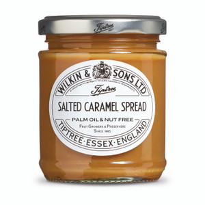 Tiptree Salted Caramel Spread 210g. Smooth caramel with a touch of sea salt, perfect for spreading, baking, drizzling or adding to your favourite desserts. Tiptree Salted Caramel Spread 210g. Smooth caramel with a touch of sea salt, perfect for spreading, baking, drizzling or adding to your favourite desserts.