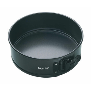 MasterClass Non-Stick Loose Base Springform Cake Pan 20cm with carbon steel and Quantum II non-stick coating. Perfect for cheesecakes, sponges and tortes. MasterClass Non-Stick Loose Base Springform Cake Pan 20cm with carbon steel and Quantum II non-stick coating. Perfect for cheesecakes, sponges and tortes.