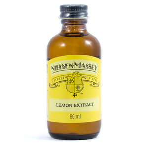 Nielsen Massey Pure Lemon Extract 60ml. Natural lemon flavouring for cakes, biscuits, desserts, sauces, marinades and drinks. Nielsen Massey Pure Lemon Extract 60ml. Natural lemon flavouring for cakes, biscuits, desserts, sauces, marinades and drinks.