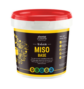 Buy Essential Cuisine Asian Miso Base 1kg. Authentic miso stock base with rich umami flavour. Makes 25L of broth, perfect for ramen, soups, and dressings. Buy Essential Cuisine Asian Miso Base 1kg. Authentic miso stock base with rich umami flavour. Makes 25L of broth, perfect for ramen, soups, and dressings.