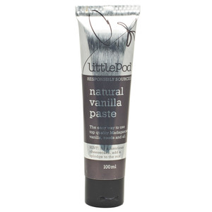 Tube of Littlepod Vanilla Paste 100ml made with real vanilla seeds and extract ideal for baking desserts and sweet sauces Tube of Littlepod Vanilla Paste 100ml made with real vanilla seeds and extract ideal for baking desserts and sweet sauces