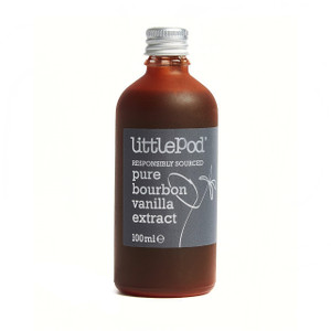 Littlepod Pure Vanilla Extract 100ml in brown glass bottle made with real Madagascan vanilla ideal for baking cooking and hot drinks Littlepod Pure Vanilla Extract 100ml in brown glass bottle made with real Madagascan vanilla ideal for baking cooking and hot drinks