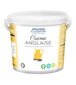 Essential Cuisine Crème Anglaise 1.02kg. A premium vanilla custard mix for desserts including crème brûlée, mousses, fools, bavarois, and ice cream. Essential Cuisine Crème Anglaise 1.02kg. A premium vanilla custard mix for desserts including crème brûlée, mousses, fools, bavarois, and ice cream.