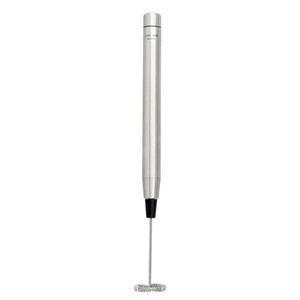 La Cafetière battery powered milk frother with slim stainless steel handle and whisk attachment. La Cafetière battery powered milk frother with slim stainless steel handle and whisk attachment.