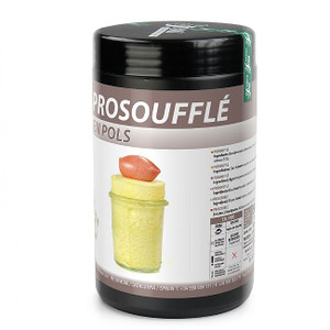 Sosa Prosouffle 500g. Professional aerating agent for stable soufflés and mousses. Five times more stable than eggs, vegetarian and gluten-free. Sosa Prosouffle 500g. Professional aerating agent for stable soufflés and mousses. Five times more stable than eggs, vegetarian and gluten-free.