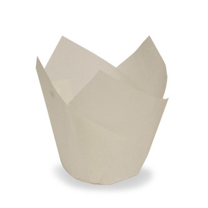 WHITE TULIP CUPCAKE CASE x 5 WHITE TULIP CUPCAKE CASE x 5