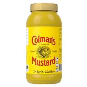 Colman’s English Mustard 2.25L delivers bold, tangy flavour. Perfect for sandwiches, sauces, marinades, and dressings, in a convenient large-size container. Colman’s English Mustard 2.25L delivers bold, tangy flavour. Perfect for sandwiches, sauces, marinades, and dressings, in a convenient large-size container.