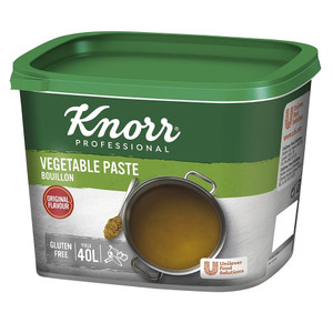Knorr Professional Vegetable Paste Bouillon 1kg delivers authentic, concentrated vegetable flavour. Ideal for soups, sauces, risottos, pastas, and vegetarian dishes. Knorr Professional Vegetable Paste Bouillon 1kg delivers authentic, concentrated vegetable flavour. Ideal for soups, sauces, risottos, pastas, and vegetarian dishes.