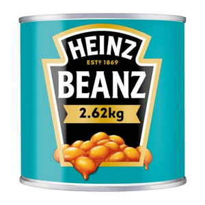 Heinz Baked Beanz 2.62kg in rich tomato sauce. Ready to serve hot or cold, perfect for toast, breakfasts, sides and recipes. A family favourite classic. Heinz Baked Beanz 2.62kg in rich tomato sauce. Ready to serve hot or cold, perfect for toast, breakfasts, sides and recipes. A family favourite classic.