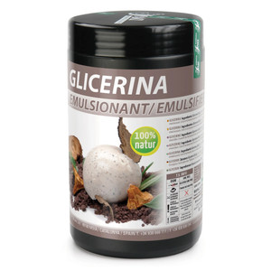 Container of Sosa Glycerine 1.3kg with a brown label showing a dessert garnish, used to retain moisture and prevent crystallisation in baking and confectionery. Container of Sosa Glycerine 1.3kg with a brown label showing a dessert garnish, used to retain moisture and prevent crystallisation in baking and confectionery.