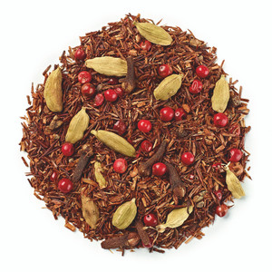 Novus Spicy Rooibos Loose Tea 250g. Naturally caffeine-free rooibos with warming spices, red pepper and orange. Premium loose-leaf herbal blend. Novus Spicy Rooibos Loose Tea 250g. Naturally caffeine-free rooibos with warming spices, red pepper and orange. Premium loose-leaf herbal blend.