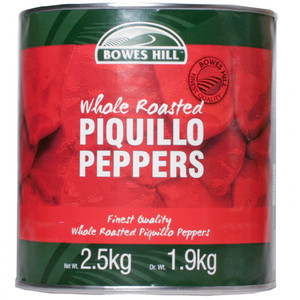 BOWES HILL WHOLE PIQUILLO PEPPERS 2.5KG BOWES HILL WHOLE PIQUILLO PEPPERS 2.5KG