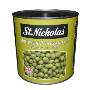 ST. NICHOLAS MARROWFAT PROCESSED PEAS 2.6KG ST. NICHOLAS MARROWFAT PROCESSED PEAS 2.6KG