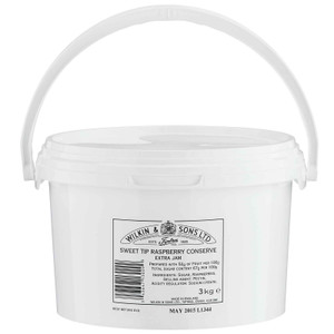 Tiptree Sweet Tip Raspberry Conserve 3kg. Classic fruity preserve made with ripe raspberries. Perfect for toast, scones, baking and desserts. Smooth and flavourful. Tiptree Sweet Tip Raspberry Conserve 3kg. Classic fruity preserve made with ripe raspberries. Perfect for toast, scones, baking and desserts. Smooth and flavourful.