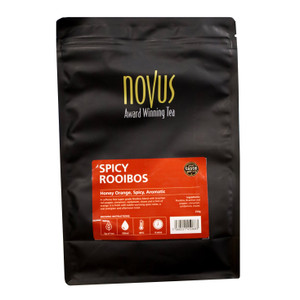 Novus Spicy Rooibos Tea x 25 Pyramid offers a warming caffeine free blend with smooth rooibos and gentle spices in premium pyramid bags for a fuller flavour.