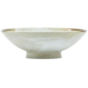 The Yukishino Plate 23.5 x 5.5cm is a deep Japanese stoneware plate ideal for ramen, noodles, soups and generous meals, with a light textured finish for stylish serving.