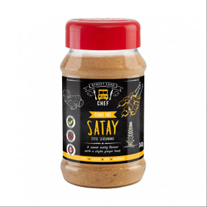 Essential Cuisine Peanut Free Satay Style Seasoning 340g adds sweet, nutty satay flavour to marinades, noodles and stir fries with a gentle heat.