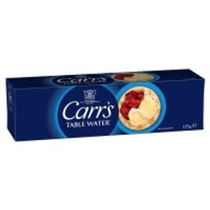 CARRS TABLE WATER BISCUITS 125G CARRS TABLE WATER BISCUITS 125G