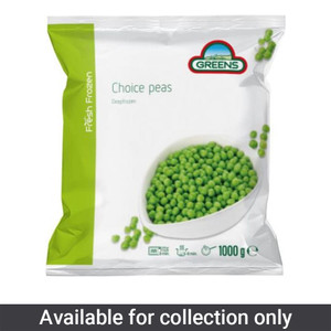 Greens Choice Garden Peas 1kg are versatile frozen peas with bright flavour and firm texture, ideal for everyday sides, pastas and hearty dishes.