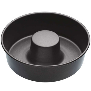 MasterClass Non Stick Savarin Cake Pan 20cm for baking ring cakes, rum babas and savoury moulds. Durable carbon steel and easy to clean.