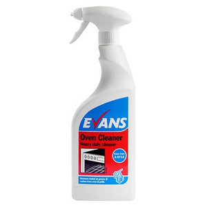Evans Oven Cleaner 750ml is a professional strength oven cleaner for removing baked on grease and burnt residue from ovens and grills.