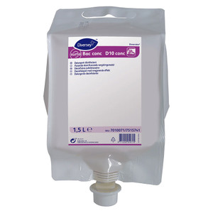 DIVERSEY SUMA D10 BAC CONC. SANITISER 1.5L DIVERSEY SUMA D10 BAC CONC. SANITISER 1.5L