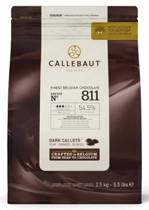 CALLEBAUT 811 DARK CALLETS 54.5% 2.5KG CALLEBAUT 811 DARK CALLETS 54.5% 2.5KG