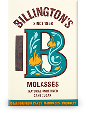 Billingtons Molasses Sugar 500g. Rich dark unrefined cane sugar ideal for gingerbread, baking, sauces and traditional recipes.