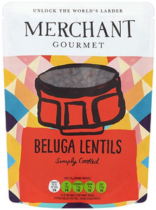 MERCHANT GOURMET BELUGA LENTILS 250G  MERCHANT GOURMET BELUGA LENTILS 250G