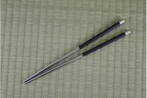 Stainless Steel Chopsticks with Black Top Stainless Steel Chopsticks with Black Top