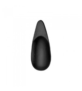 Black Tasting Spoon 10cm, bamboo spoons for stylish food presentation, perfect for canapés, tasters and event catering.