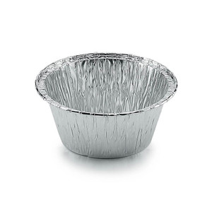 3” Foil Pudding Basins 85pcs, aluminium basins for baking and steaming individual puddings, ideal for desserts and portioned recipes.