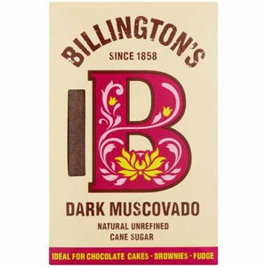 BILLINGTONS DARK MUSCOVADO SUGAR 500g BILLINGTONS DARK MUSCOVADO SUGAR 500g
