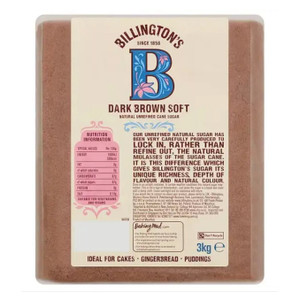 Billingtons Soft Dark Brown Sugar 3kg Billingtons Soft Dark Brown Sugar 3kg