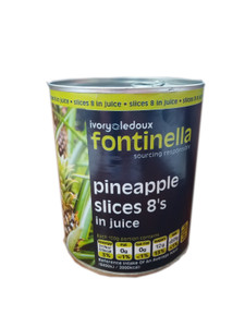 Fontinella Pineapple Slices in Juice 825g Fontinella Pineapple Slices in Juice 825g