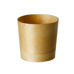 Buy 50 Kidei Poplar Wood Cups 60mm at i4C. Premium disposable wooden serving cups for canapés, desserts, tastings, buffets and catering events.