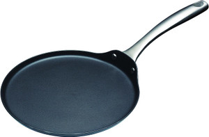 Shop the MasterClass Induction-Ready Crepe Pan 24cm. Heavy-duty carbon steel with ceramic non-stick coating for pancakes, crêpes, omelettes and more.