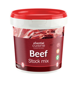Buy Essential Cuisine Beef Stock Mix 800g. Rich beef stock producing up to 50 litres, ideal for gravies, sauces, casseroles, soups and braised dishes.
