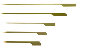 Buy Teppo Gushi Paddle Skewers 90mm x 250. Natural bamboo paddle skewers for yakitori, kebabs, canapés, desserts and buffet food with a sturdy, splinter-free design.