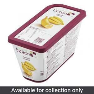 Buy Boiron Frozen Banana Purée 1kg. A smooth ready-to-use banana purée for smoothies, baking, desserts, ice cream, milkshakes and patisserie recipes.
