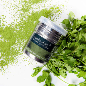 Buy Gastrodust Coriander Garnishing Dust 20g. A finely milled coriander powder for garnishing curries, tacos, seafood, salads and beautifully presented dishes.