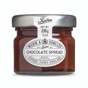 Buy Tiptree Chocolate Spread Mini Jars 28g x 72. Made with real Belgian chocolate, ideal for hotels, cafés, breakfast buffets and desserts.