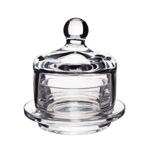 Artesa Mini Glass Serving Cloche 9cm for presenting butter, tapenade, sorbet and small appetisers. Clear glass, dishwasher safe and gift boxed.