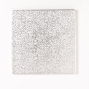 SQUARE SILVER CAKE BOARD - 8" SQUARE SILVER CAKE BOARD - 8"