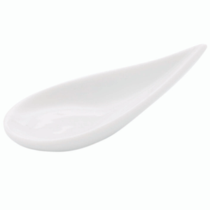 Pordamsa Gota Tasting Spoon 11cm is a glossy porcelain spoon for canapés, amuse-bouches and tasting menus. Oven, microwave, freezer and dishwasher safe.