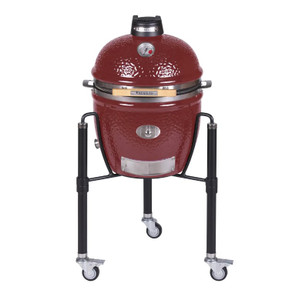 MONOLITH JUNIOR PRO SERIES 2.0 RED KAMADO GRILL WITH CART MONOLITH JUNIOR PRO SERIES 2.0 RED KAMADO GRILL WITH CART
