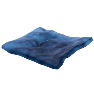 Pordamsa Mar Blue Matte Glass Tray 15cm XGLAS-1512BMAT Pordamsa Mar Blue Matte Glass Tray 15cm XGLAS-1512BMAT
