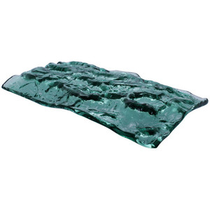 Pordamsa Mar Green Glass Tray 28cm XGLAS-2815V Pordamsa Mar Green Glass Tray 28cm XGLAS-2815V