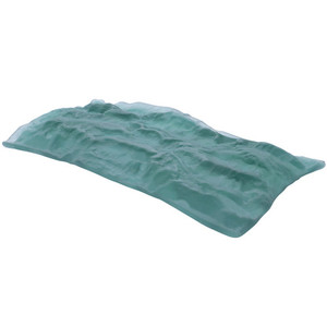 Pordamsa Mar Green Matte Glass Tray 28cm XGLAS-2815VMAT Pordamsa Mar Green Matte Glass Tray 28cm XGLAS-2815VMAT